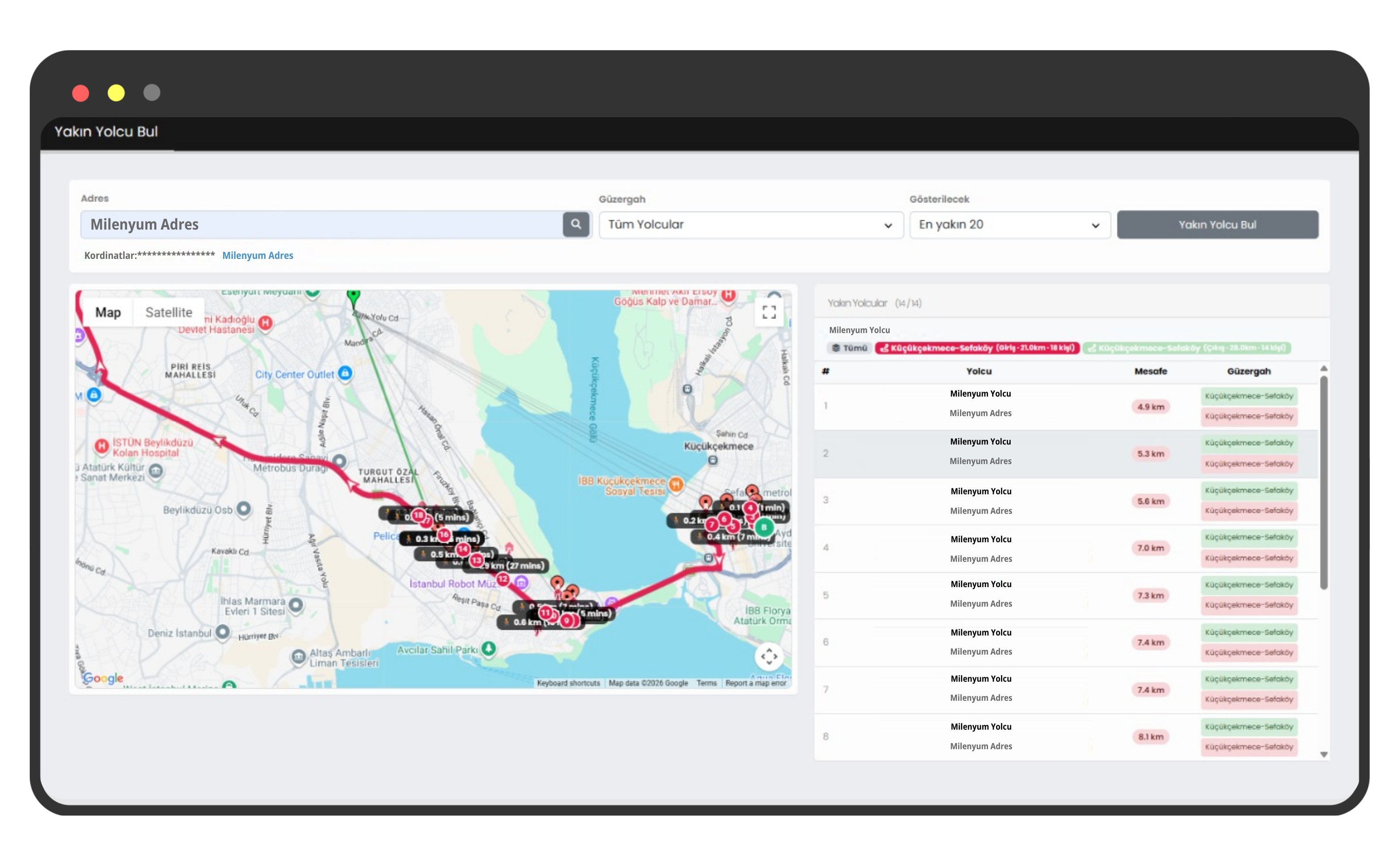 Rota Planlama Sistemi